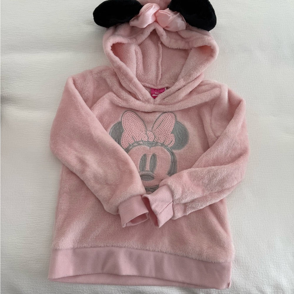 Pink Minnie Mouse Kids Hoodie
